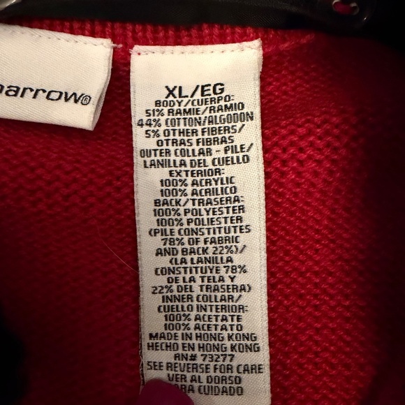 Croft & Barrow Festive Snowflake Christmas Faux Fur Cardigan Sweater, Size XL - Picture 8 of 12